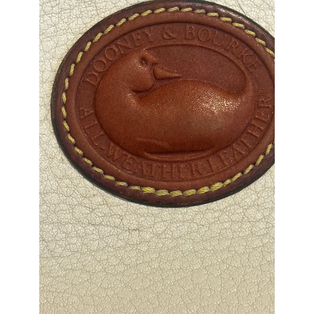 Vintage Dooney & Bourke All Weather Leather Hobo Bag Cream Tan USA  Quiet Luxury
